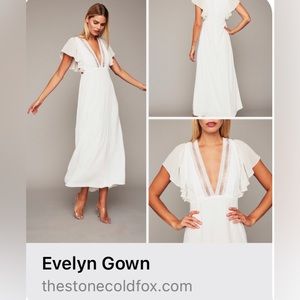 Stone Cold Fox “Evelyn” Gown (white, S)